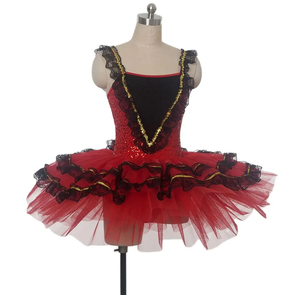 

Балетная пачка в испанском стиле, Женский сценический балетный костюм, балетная пачка, танцевальный костюм для девочек, балетная пачка