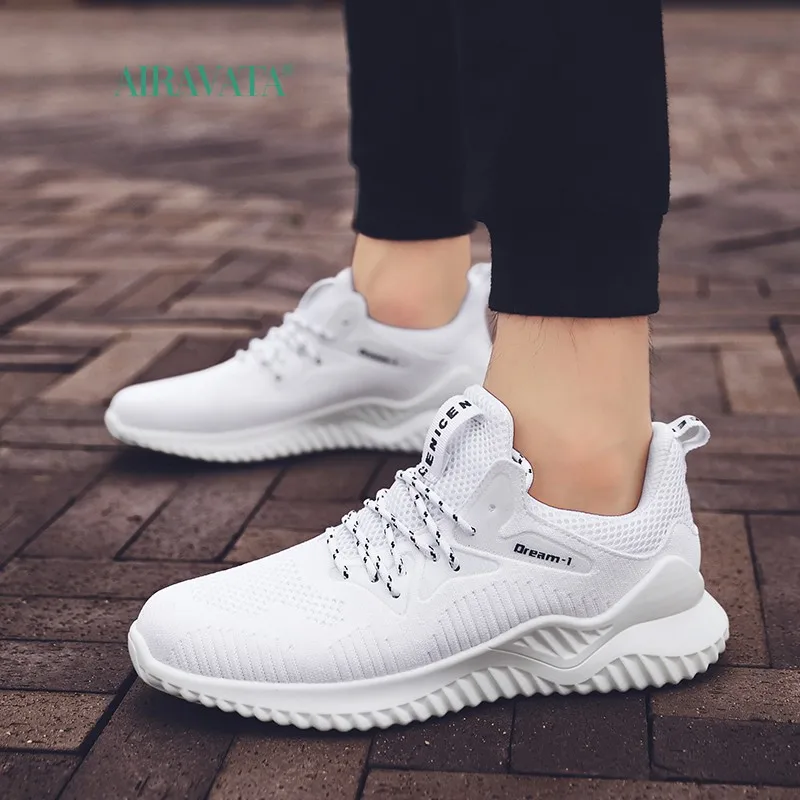 men's sneakers running shoes comfortable breathable tennis footwears platform lace-up inceasing height  zapatillas de deporte