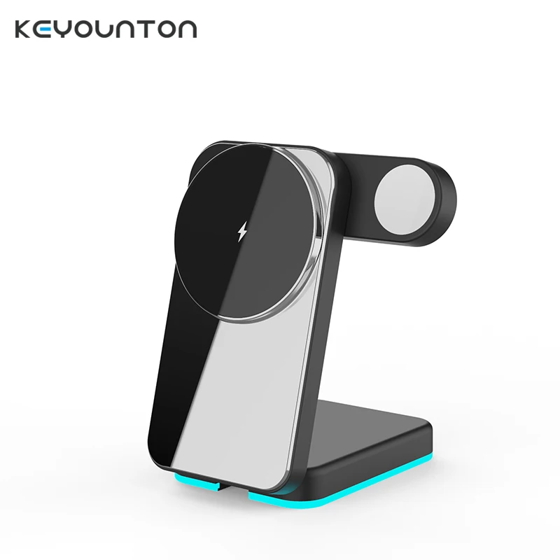 Подставка для беспроводного зарядного устройства 3 в 1 iPhone 16 15 14 13 ProMax Plus iWatch 7 8 9