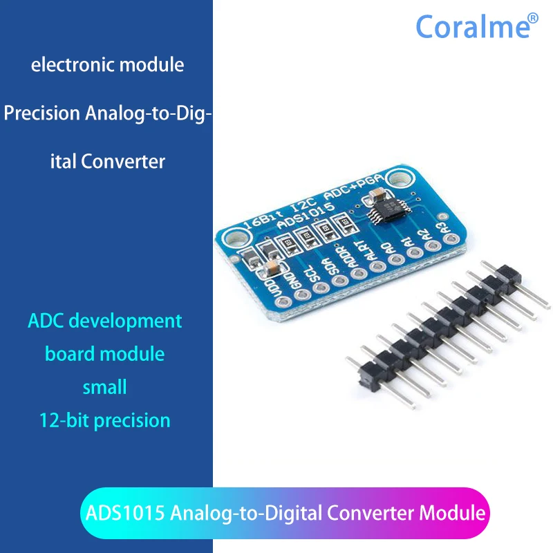 

ADS1015 Ultra Small ADC 12-bit ADC Module Analog to Digital Converter Development Board Module 2-5.5v for Arduino