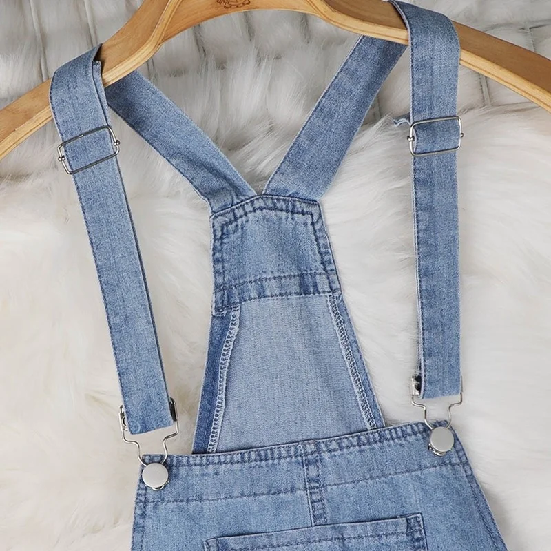 Women Beach Suspender Loose Denim Jumpsuits 2022 Denim Overalls Sleeveless High Waist Wide Leg Playsuits Jeans Female Streetwear