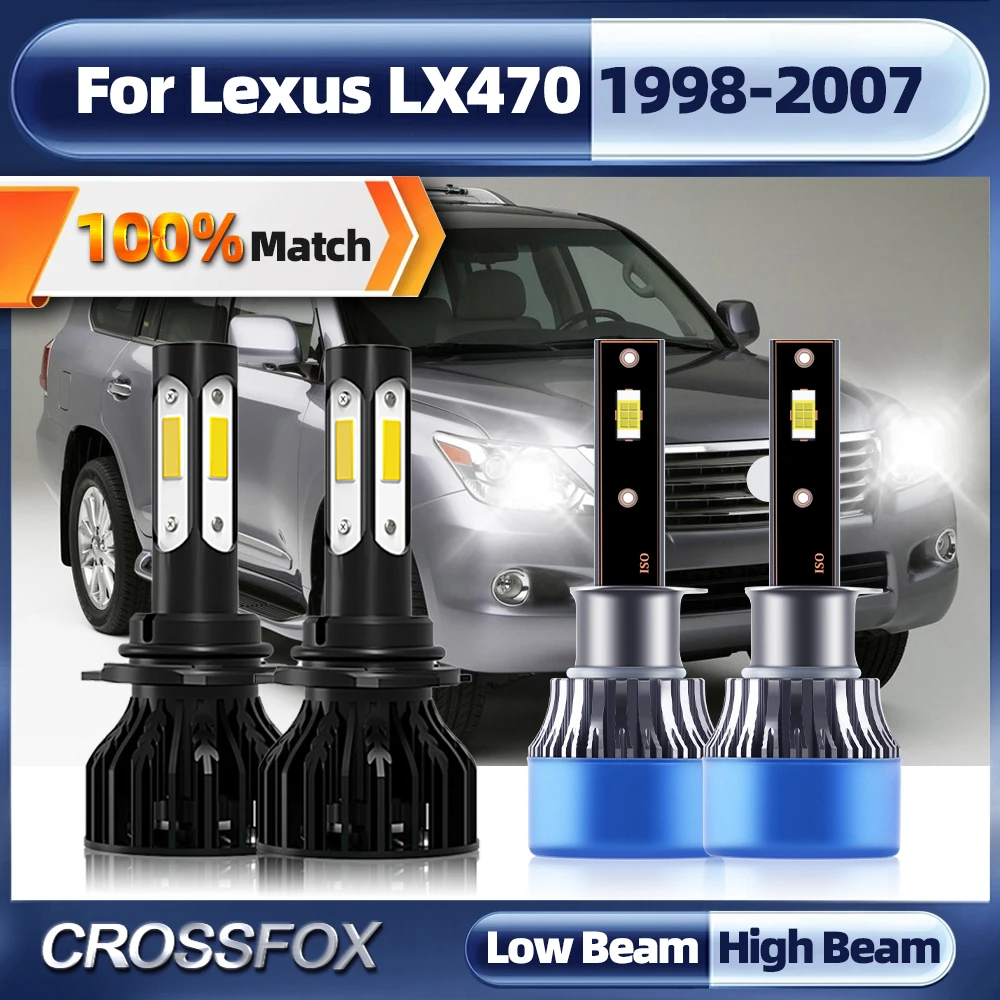 

240W Turbo Car Headlight 40000LM 9005 HB3 H1 Auto Headlamps Bulbs 12V 6000K For Lexus LX470 1998-2002 2003 2004 2005 2006 2007