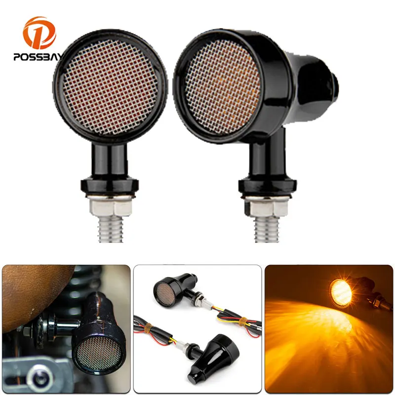 1 пара светодиодных тормозных ходовых указателей поворота Задний фонарь мотоциклетная Пуля 10 мм отверстия обтекатель для Honda Harley Yamaha Suzuki BMW ...