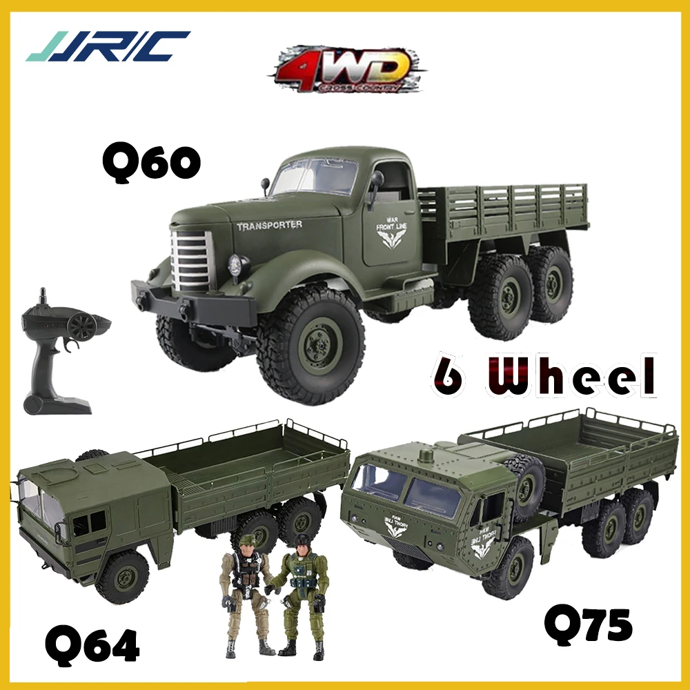 JJRC Rc camion idraulico radiocomandato elettrico cingolato auto escavatore caricatore gru croce camion militare giocattolo ragazzo regalo