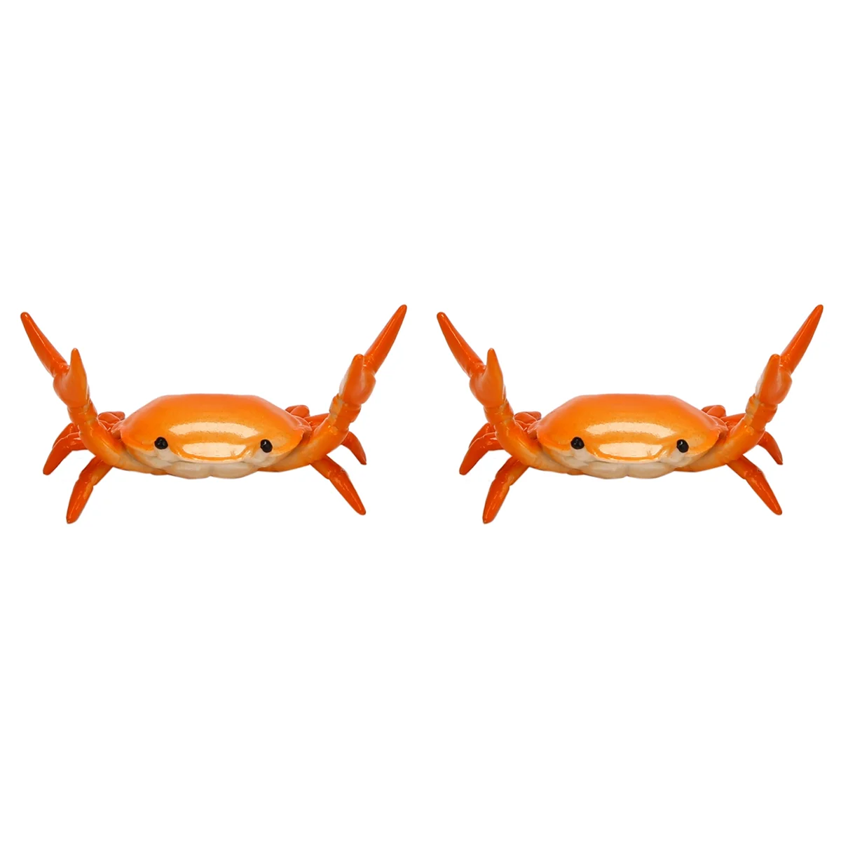 

2X Creative Cute Crab Pen Holder Weightlifting Crabs Penholder Bracket Storage Rack Gift Stationery Orange