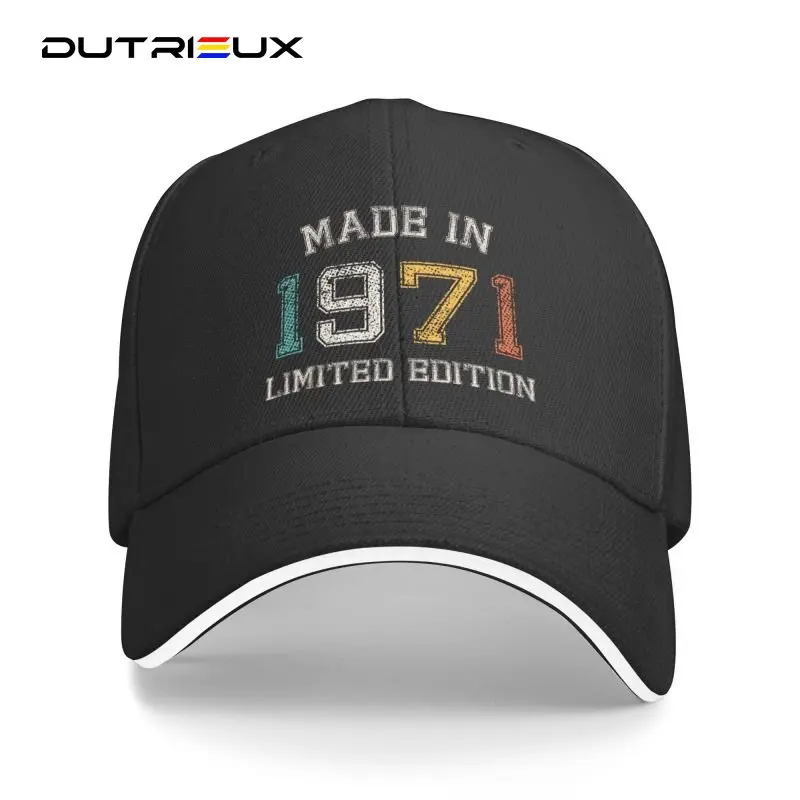 

Baseball Cap For Women Men Fashion Born In 1971 Made In 71 For Custom Adjustable Unisex 51th Birthday 51 Years Gift Dad Hat