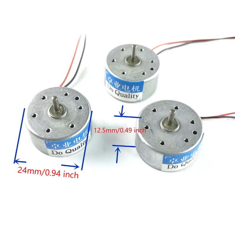1PC Micro DC Motor 1.5-9V Hobby Toys 300 Solar Motor Motor Wire For RC Car Accessories images - 6