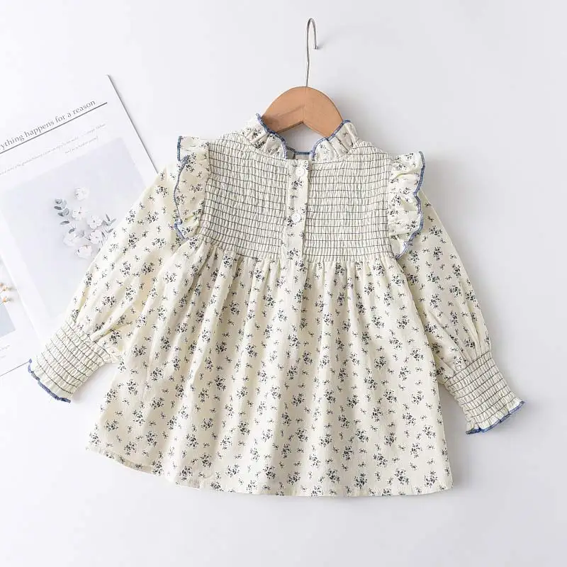 

Clothes 1 Toddler Sweet Flowers Fashion Shirts New Kid Blouses Floral Melario Children Casual Clothing Ruffles Girls Baby