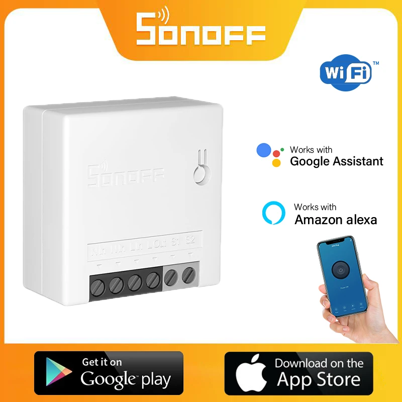 

Смарт-переключатель SONOFF MINIR2 с поддержкой Wi-Fi и Google Home