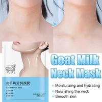 moisturizing goat milk neck mask whitening remove dark mask patch lift firming fade neck wrinkles anti aging beauty skin care