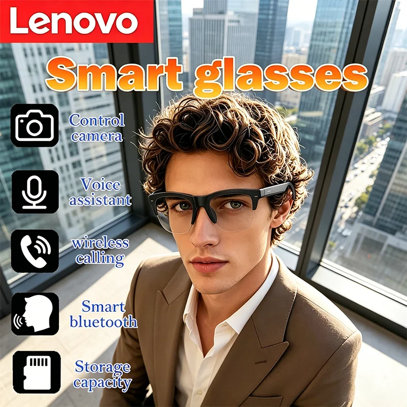 Фото Умные очки Lenovo 2026: новые, с ИИ, 8K, AI-переводом, HD-звонками, AI-чатом, записью, воспроизведением музыки №1
