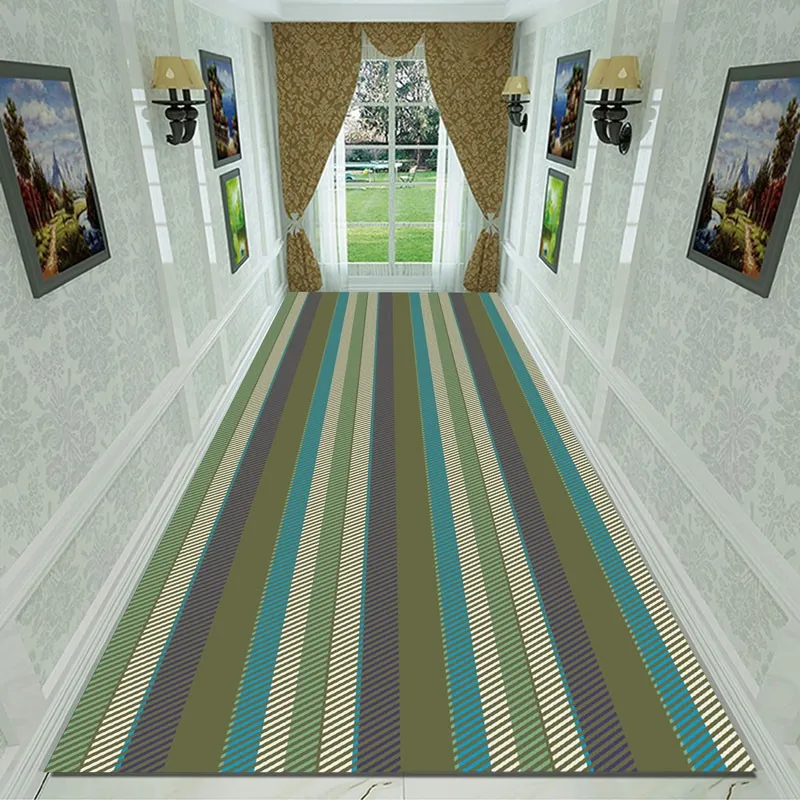 

Reese Anglo Saxon Summer Geometric Stripes Lobby Carpets Long Rugs Stairway Hallway Corridor Aisle Hall Entrances Party Decor