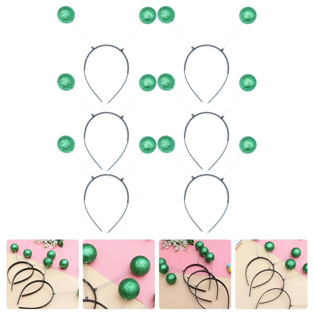 

6 шт., аксессуары для волос в виде порошкового шара