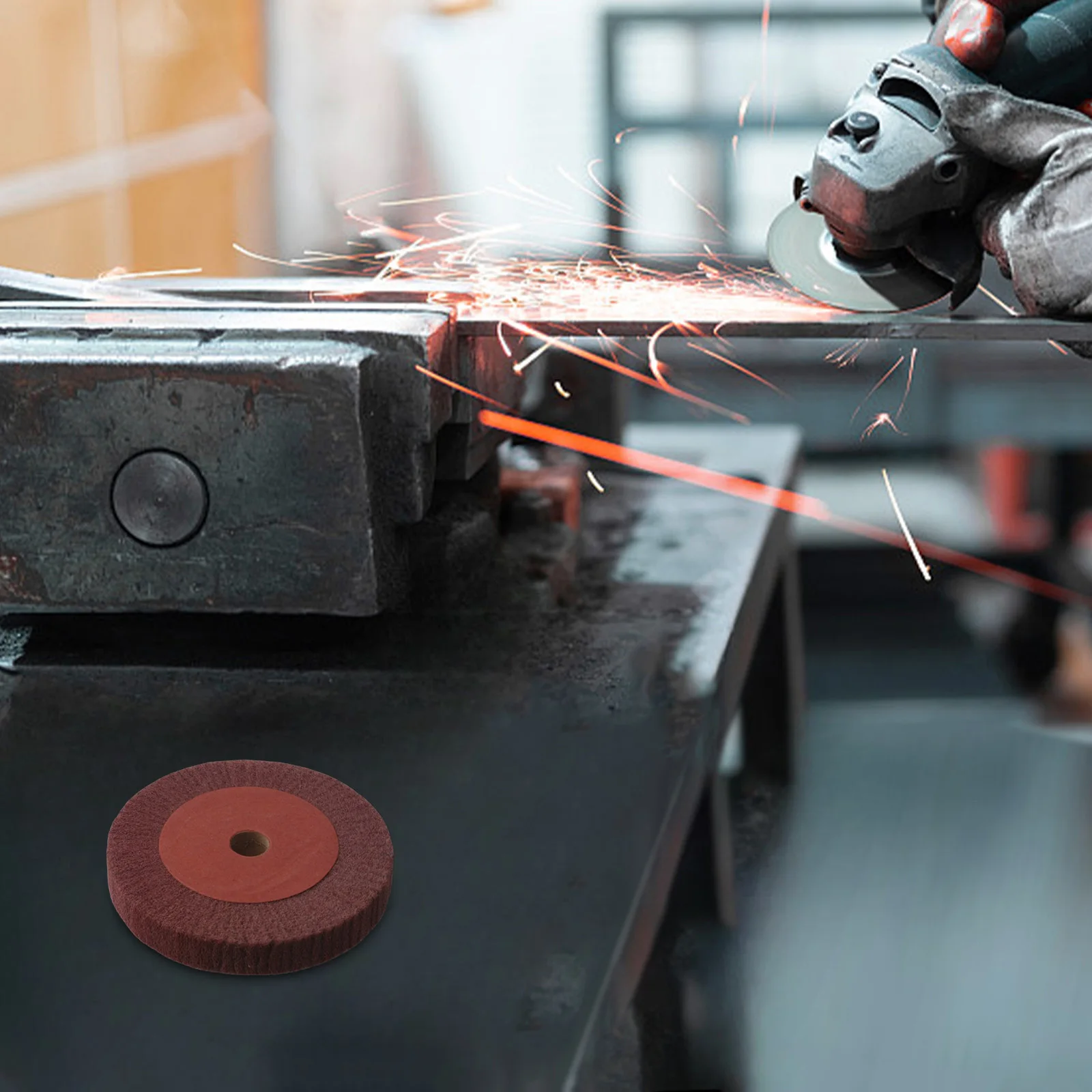 Круг абразивный для чистки шлифовальный клапан нетканый зернистость 320 8 дюймов