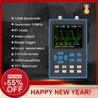 DSO2512G 2,8 дюймов портативный цифровой осциллограф 120M полоса пропускания двухканальный осциллограф генератор сигналов XYmode