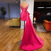 modern cocktail dress spaghetti straps beading pleated mini cocktail gown sleeveless crystal cutout sexy formal party dress 2022