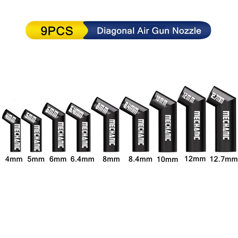 

MECHANIC 861, диагональная воздушная насадка 4 5 6 6,4 8 8,4 10 12 12,7 мм, наклонная насадка, нагревательные инструменты для ремонта сварки печатных плат