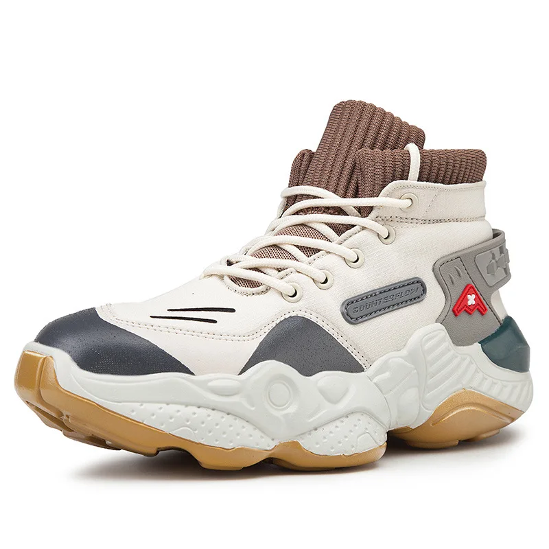 Mens Sneakers Breathable Damping Sports Shoes Couple Casual Shoes Thick Sole Running Walking Shoes 2022 Trainers Sport Sneakers