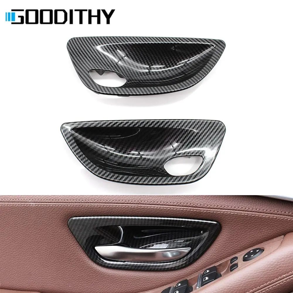 

Carbon Fiber Left Right Door Opening Handle Bowl Cover Panel Trim Replacement For BMW 5 Series F10 F11 520i 523i 525i 528i 535i