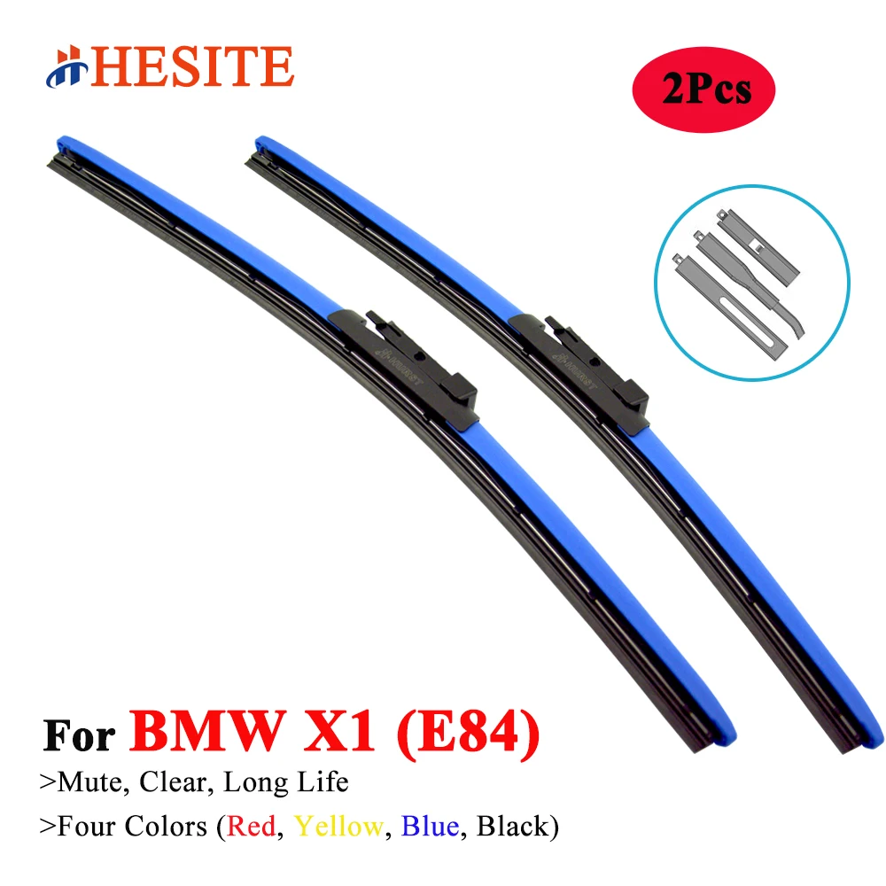 

HESITE Colorful Windshield Wiper Blades For BMW X1 E84 Estate SAV sDrive xDrive 2009 2010 2011 2012 2013 2014 2015 Winter Wipers