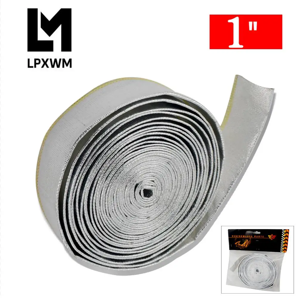 

1”Aluminized Reflective Mylar Foil Heat Shield Fire Sleeve (One roll=10m) PQY1512A