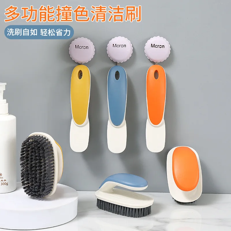

Shoe Cleaning Brush Long-handled Shoes Clothes Brush Cleaning Durable for Home White Sneakers Boot Cleaner Bathroom Scrub Box