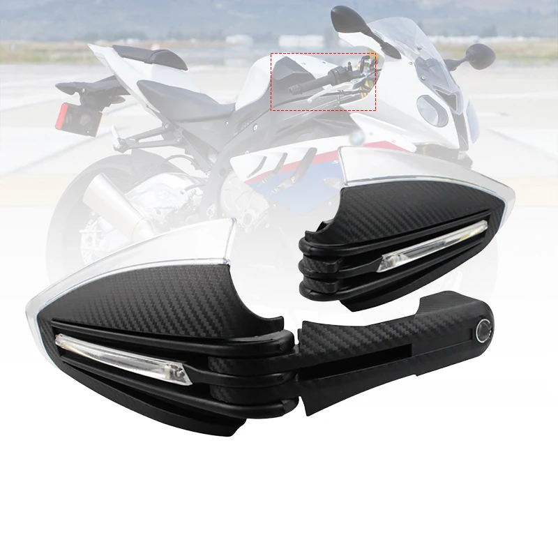 

22mm Windproof LED Hand Guards Motorcycle Hand Guard With LED Turn Signal Accessories For BMW S1000R R1200GS R1250GS Adventure