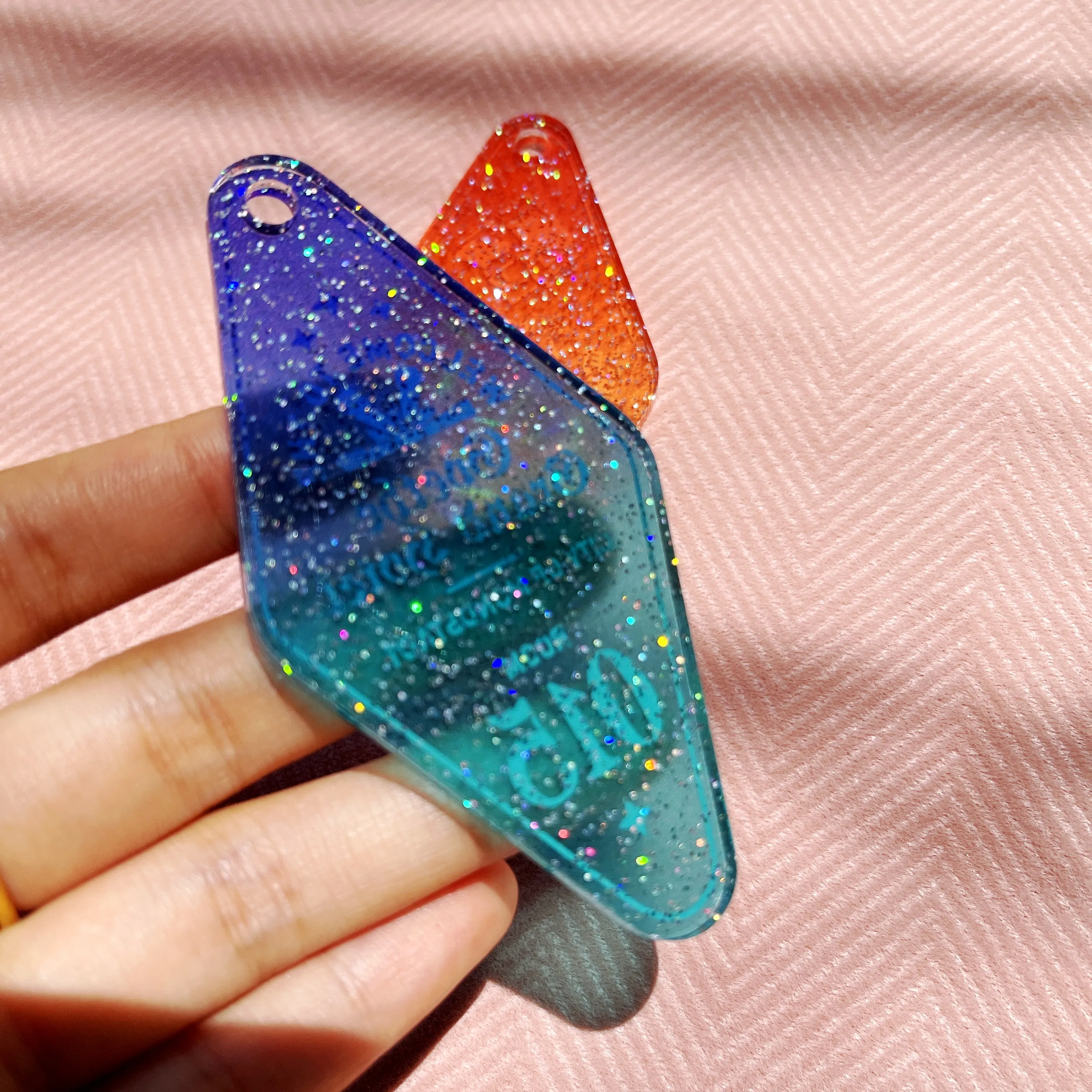 

Фабричный дизайн под заказ, акриловый АБС-пластик, фотогравировка с блестками