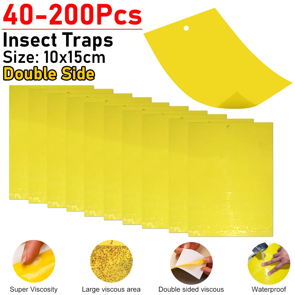 40-200 шт. двусторонняя клейкая лента для насекомых
