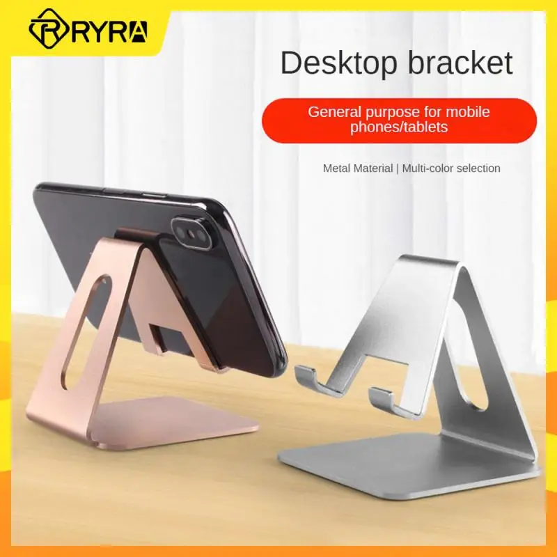 

RYRA Metal Mobile Phone Stand Universal Desktop Lazy Support Zinc Alloy Call Phone Bracket For Iphone Xiaomi Tablet Accessories
