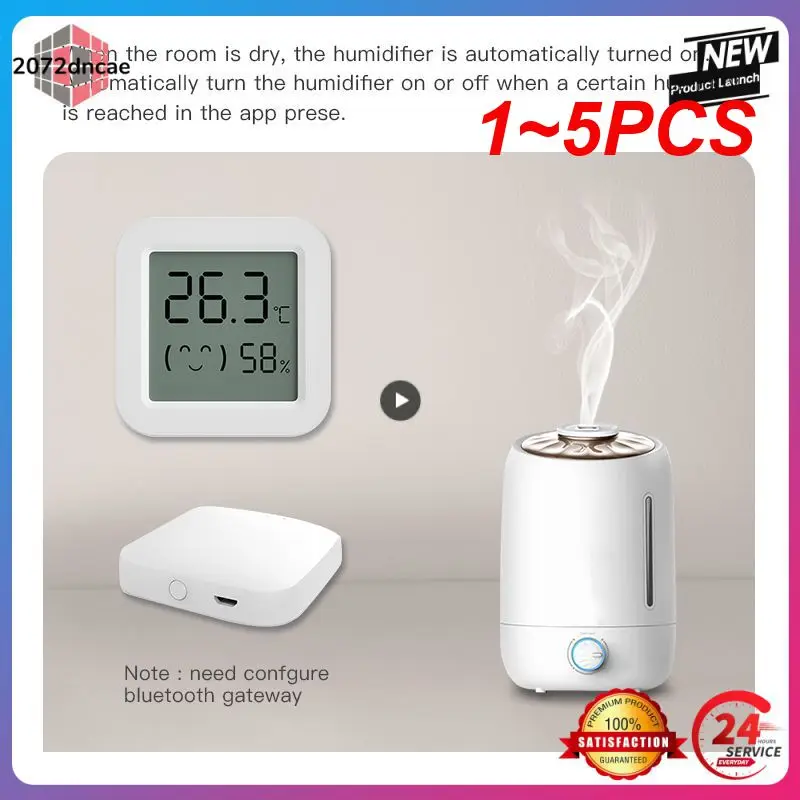 

1~5PCS Tuya Zigbee Temperature Humidity Sensor Fridge Sensor Mini LCD Digital Display bluetooth-compatible Thermometer