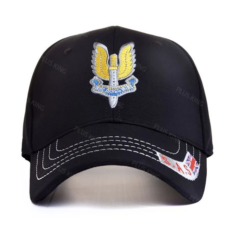 2023 High Quality UK SAS Baseball Cap Men Women Outdoor Sports Tactical Hat Special Forces Black 58-60cm Father's Day Gift