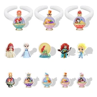 disney princess ring elsa ariel snow white resin acrylic ring party cute girls diverting jewelry anneau accessories ring gtx220