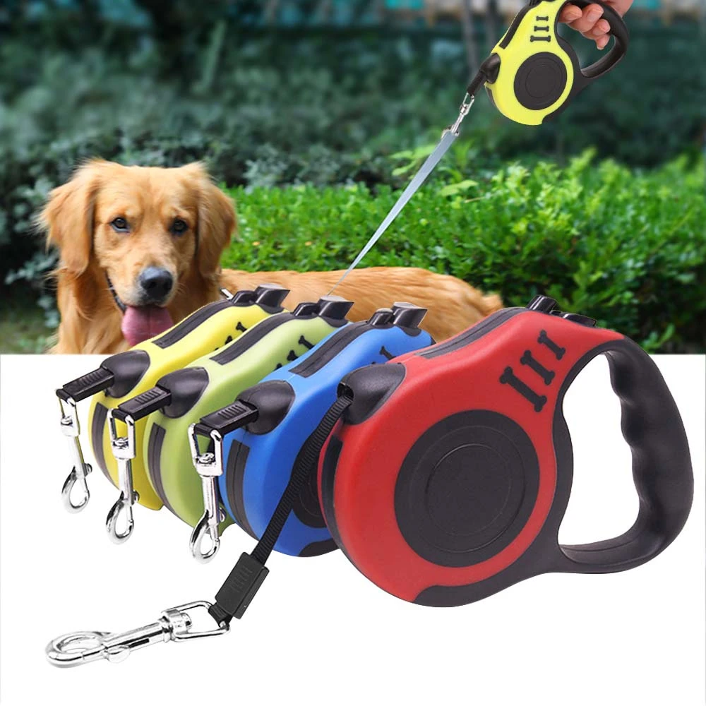 

3/5M Dog Leash Retractable Pet Nylon Hook Rope Outdoor Walking Cat And Supplies Safe Durable Adjustable Walking Leash For Dogs