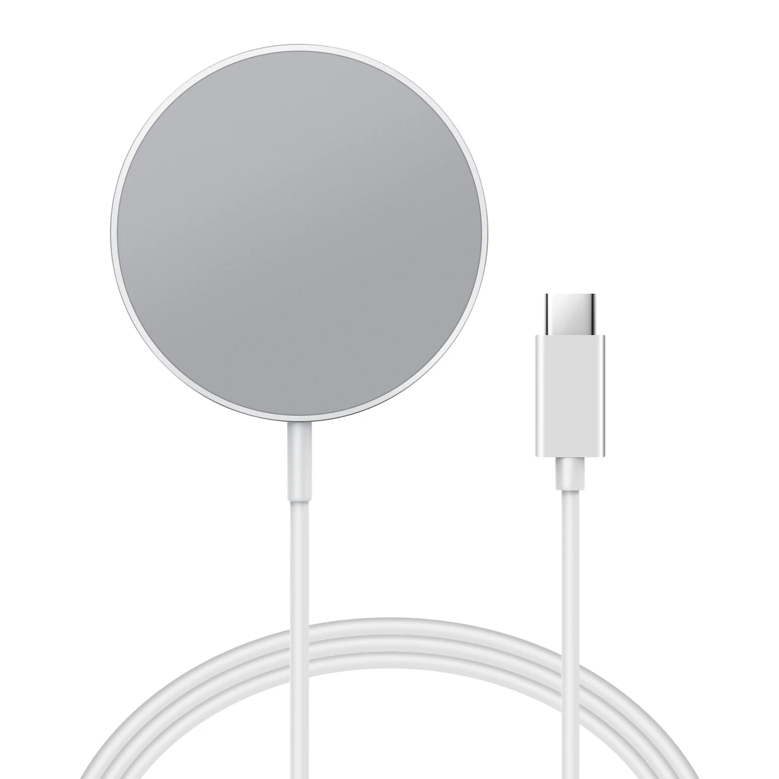 

Wireless Charger For iPhone 12, Fast Wireless Charging Pad with Folding Stand, Magsafe Magnetic Charger with 1m Type C Cable