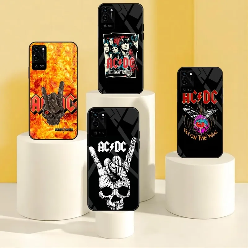 

AC∕DC Band Classic Vintage Phone Case For Vivo X 60 Y30 55S 5G 73 IQOO 9 8 7 NEO5 S SE U5 Z3 E 12 S9 X60 PRO Glass