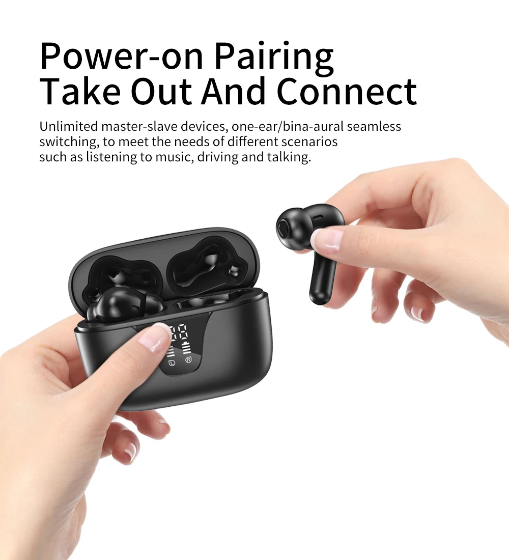 Беспроводные наушники-вкладыши TWS с микрофоном для Doogee V20 Pro V30T V30 V20 V11 S100 Pro