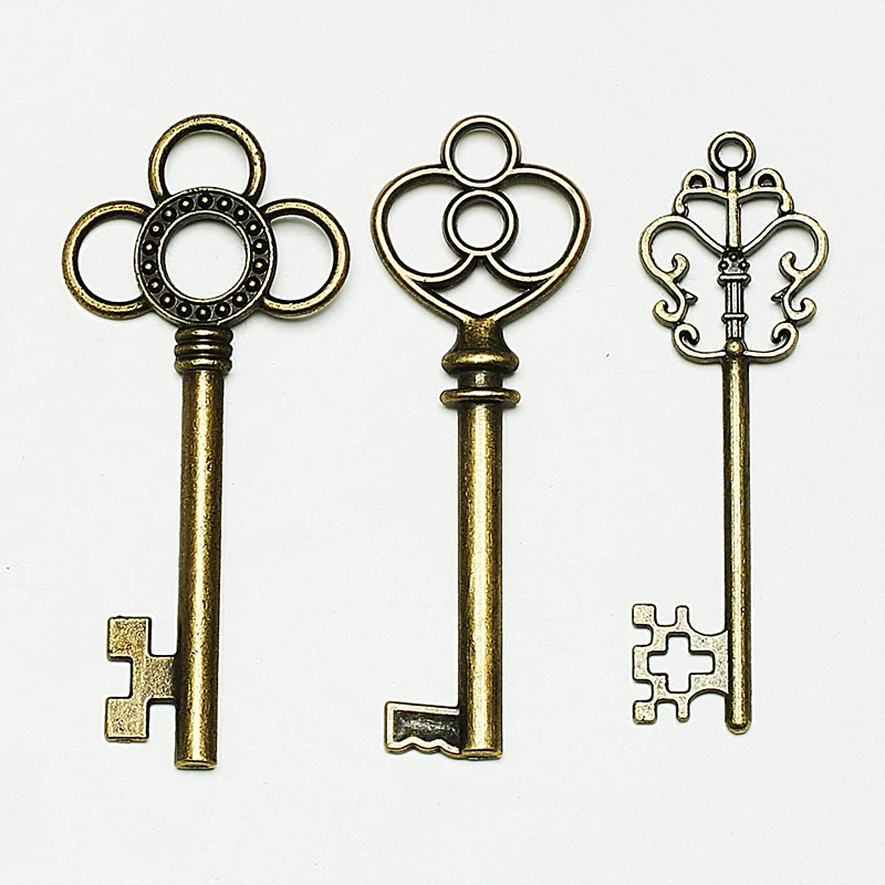 30 шт./набор декоративные винтажные ключи