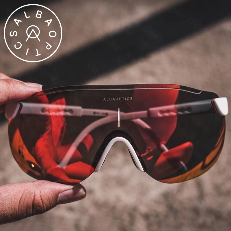 

ALBA Optics Photochromic Cycling Glasses Bicycle Glasses Men's and Women's Sports Sunglasses MTB Road Cycling Protective Glasses