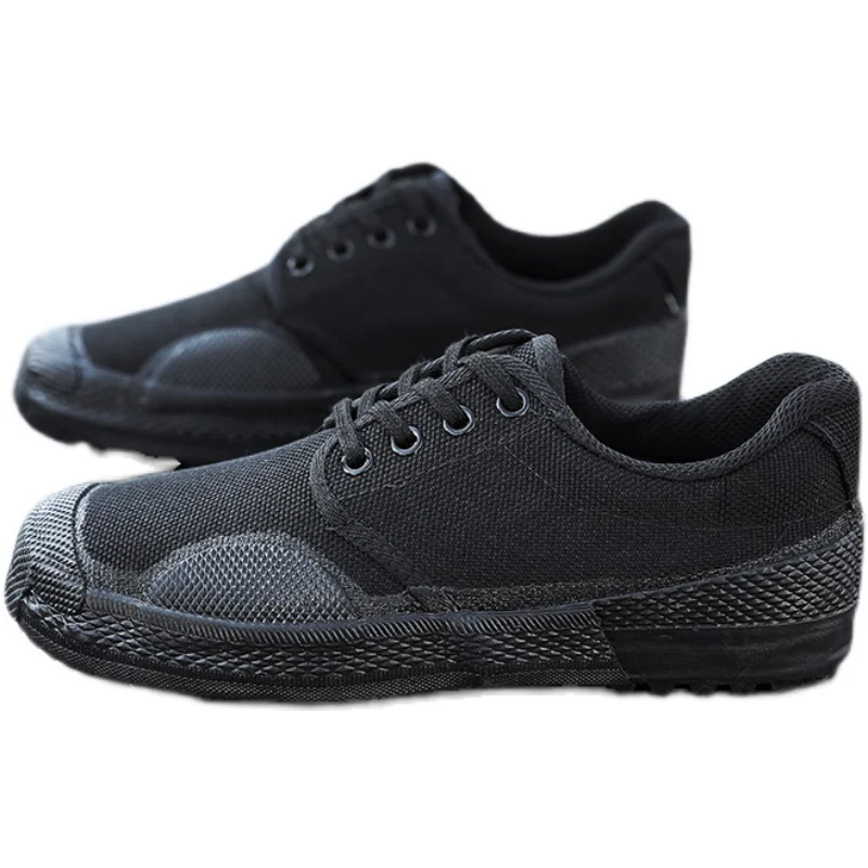 Warrior Liberation Shoes Men's and Women's Spring Autumn Construction Site Work High-Top Labor Protection Breathable Canv...