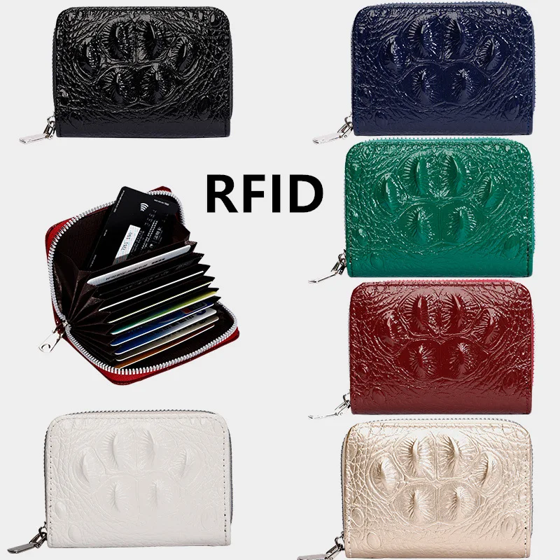 

Винтажный короткий кошелек для женщин, модный мини-кошелек для мелочи, многофункциональный держатель для карт для девушек с Rfid-защитой от сканирования