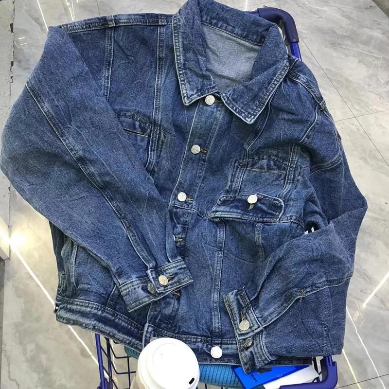 

Blue ADER ERROR Denim Turn-down Collar Jackets Men Women 1:1 High Quality Casual Adererror Cowboy Coat