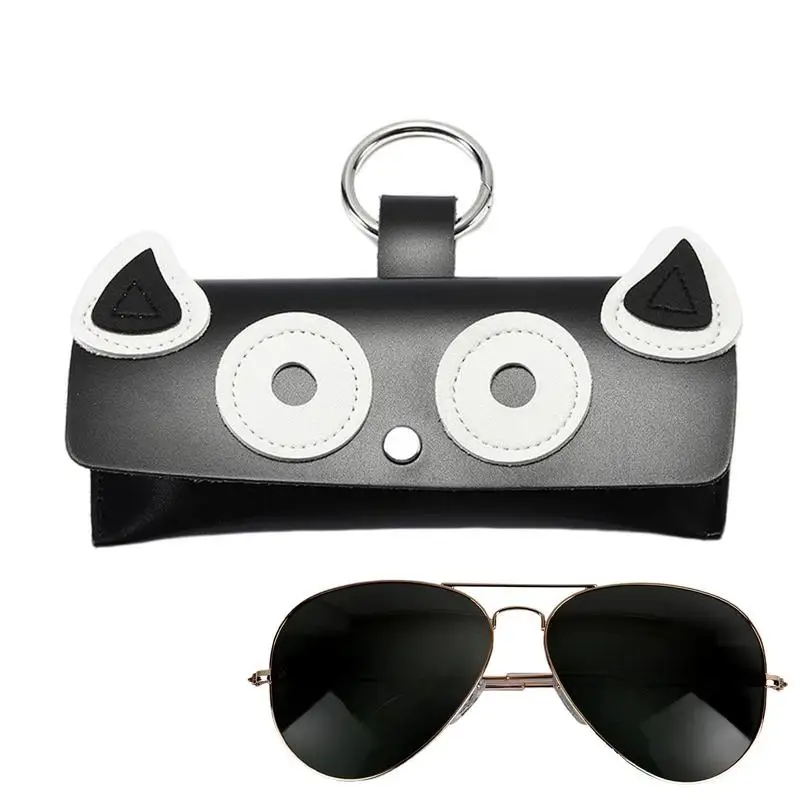 

2023 INS Animal Cartoon Women Portable Sun Eye Glasses Box Lips PU Leather Eyewear Case Sunglasses Cute Protection Bags