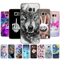 for samsung galaxy s7 s7 edge case silicon cover for samsung s7 g930f g930fd g930w8 phone shell soft touch mobie case marble cat