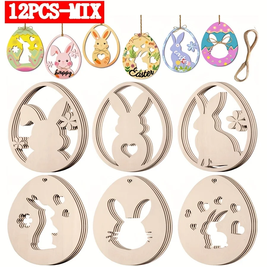 

Деревянные пасхальные украшения