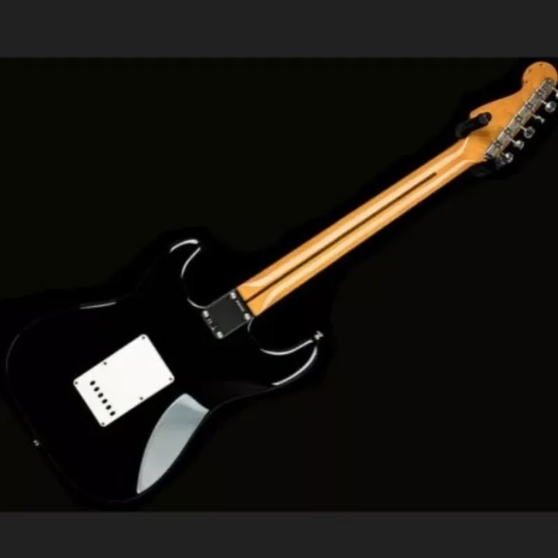 Новинка! Волшебная черная электрогитара ST корпус из твердого красного дерева