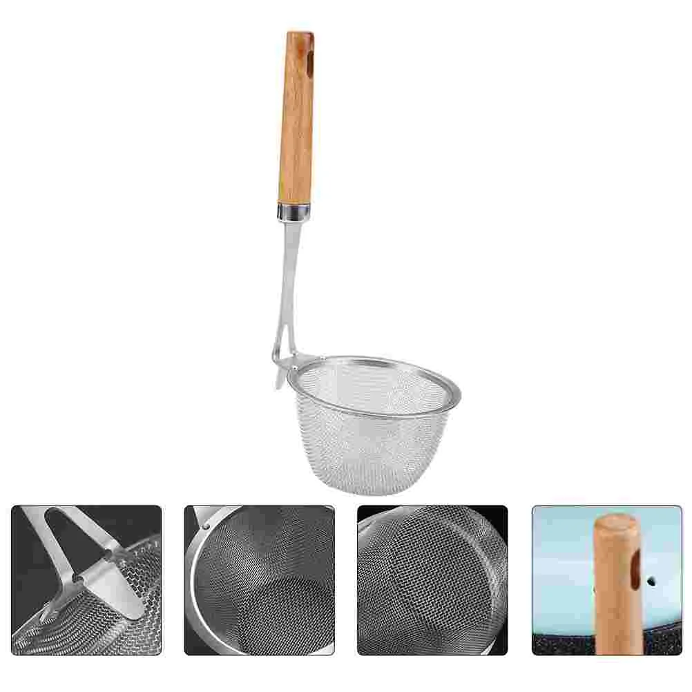 

Portable Colander Kitchen Supply Filter Strainer Vegetable Filtering Food Spoon