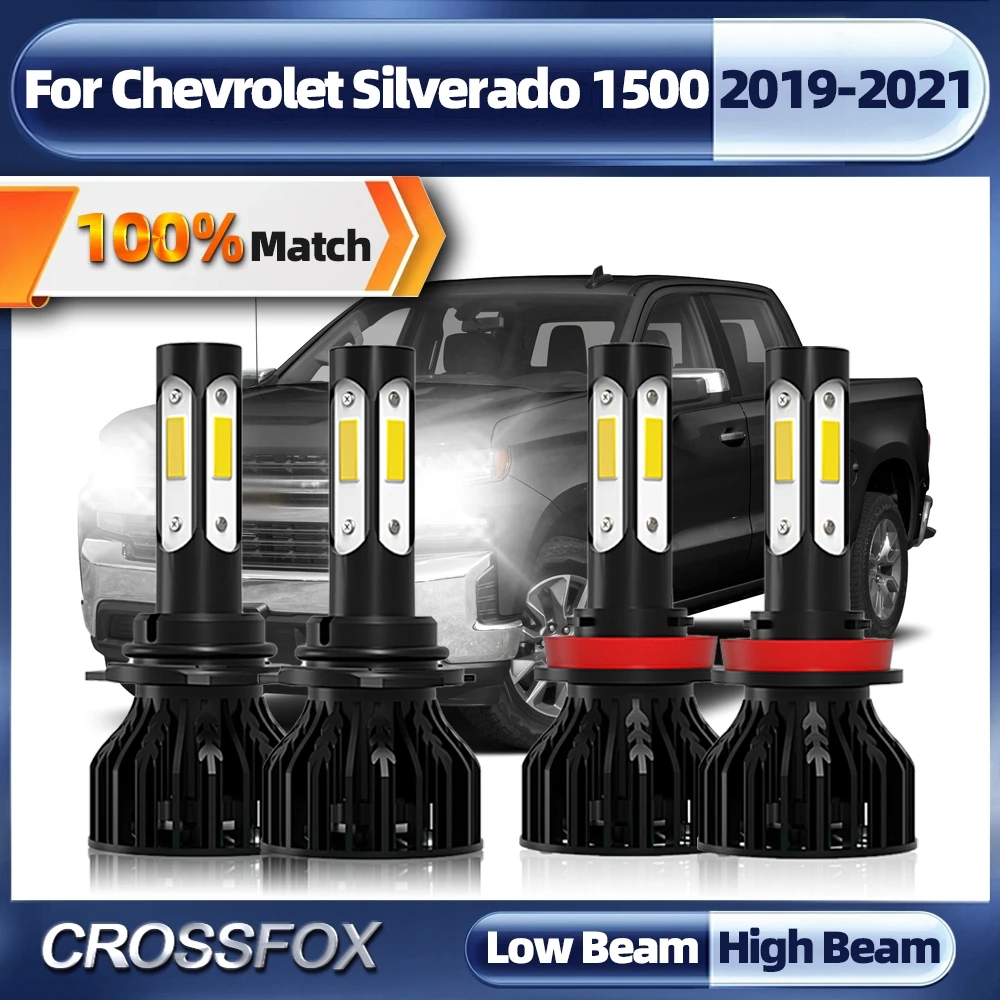 

Canbus Car LED Headlight Bulb H11 9005 Auto Headlamp 360W 60000LM 6000K White Car Lamps For Chevy Silverado 1500 2019 2020 2021