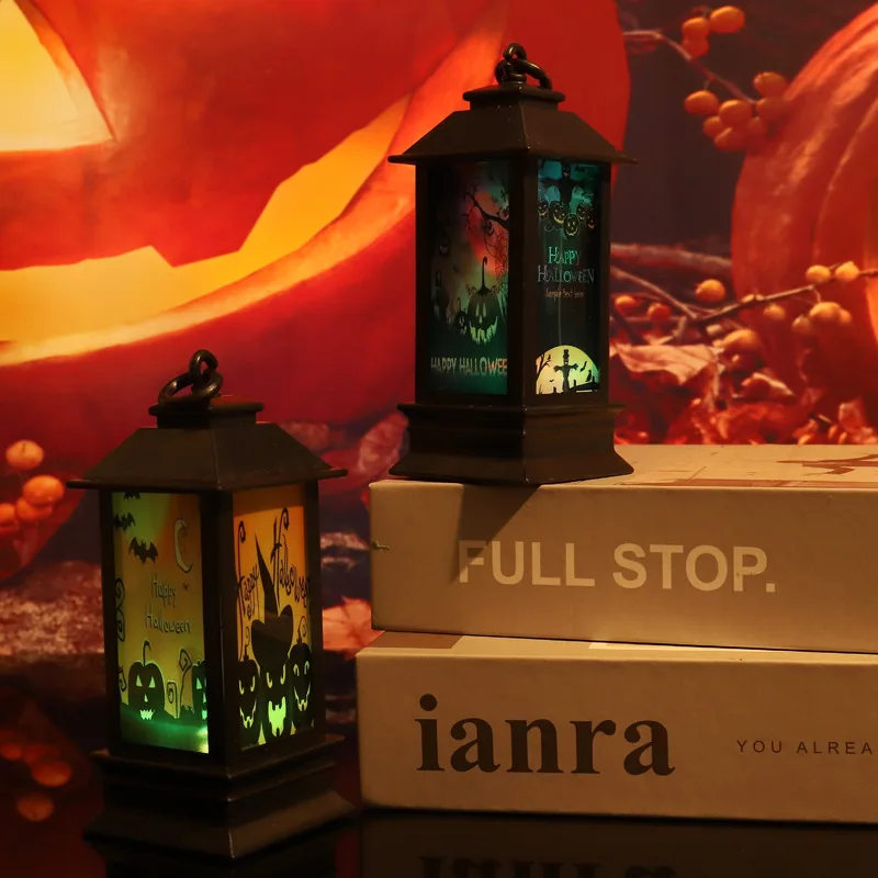 Черный фонарь на Хэллоуин ветровая лампа огсветильник свет масляная светильник