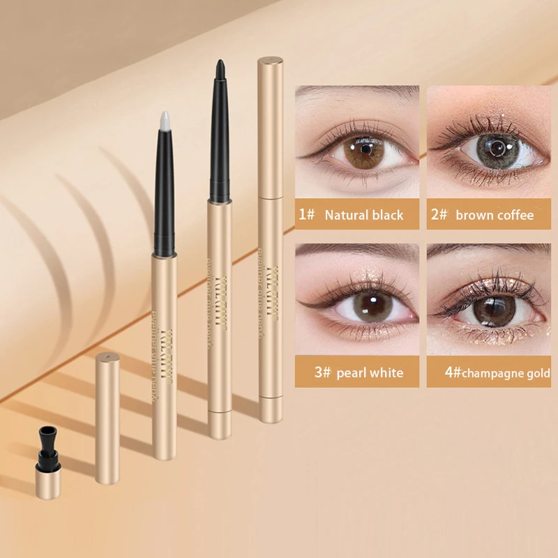 

Pearl Champagne GoldSilkworm Eyeliner Pen Waterproof Makeup Eye Pencil Smooth Quick-drying Cosmetics Beauty Tools Women eyeliner